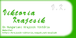 viktoria krajcsik business card